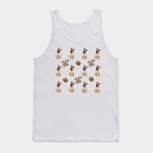 German shepherd with ball and treats pattern Tank Top